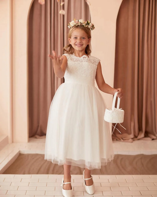 First communion and flower girl